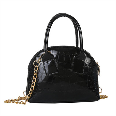 2023 Πολυτελής γυναικεία γυαλιστερή στάμπα με κροκόδειλο Δερμάτινο πάρτι Tote Designer Τσάντα ώμου με πράσινη αλυσίδα Τσάντες χιαστί Τσάντες και πορτοφόλια