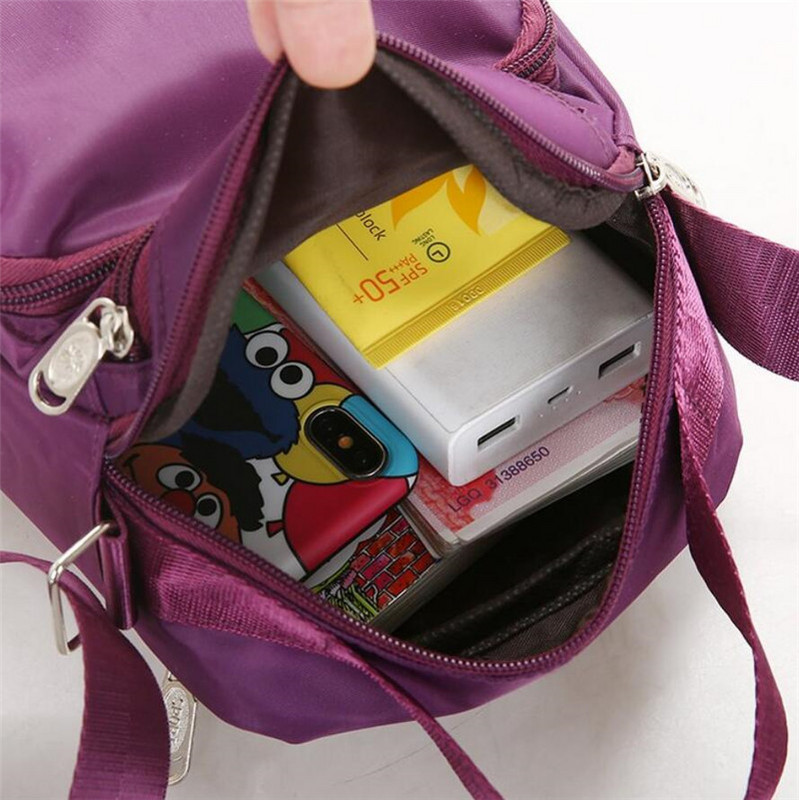 Νέες γυναικείες τσάντες ώμου Nylon Flowers Εκτύπωση γυναικείες τσάντες για κορίτσια τσάντες messenger μικρές χιαστί μίνι γυναικείες τσάντες