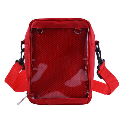 Geantă japoneză mică, pătrată, transparentă pentru durere, geantă diagonală Ita, geantă portabilă de pânză pentru copii, cu un umăr, geantă de mână ocazională sălbatică