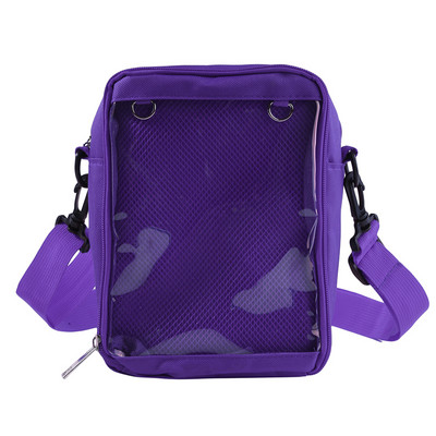 Geantă japoneză mică, pătrată, transparentă pentru durere, geantă diagonală Ita, geantă portabilă de pânză pentru copii, cu un umăr, geantă de mână ocazională sălbatică