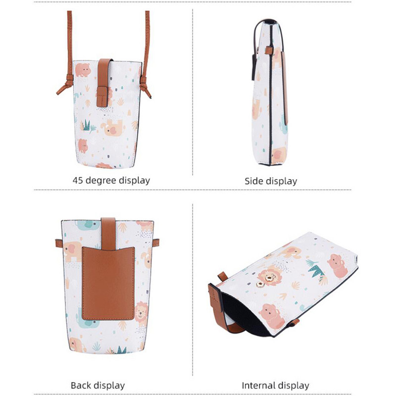 Ženska mala torba na rame sa slatkim životinjskim printom Ženska ljetna torba za telefon Kožne torbe na rame Ženska torba preko ramena Torbica