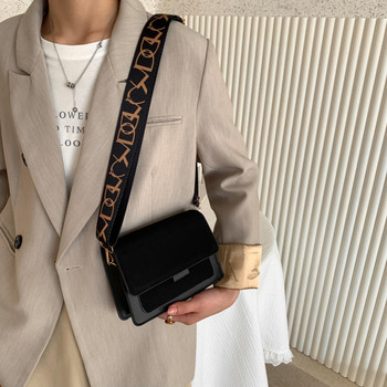 Μικρή κλασική γυναικεία τσάντα ώμου Τσάντες χιαστί με φαρδιές τιράντες για γυναίκες 2022 Trend Απλή τσάντα Bolsa Feminina