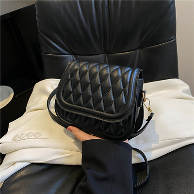 Μόδα τσάντα ώμου με πτερύγιο σέλας για γυναίκες PU δερμάτινη τσάντα χιαστί Πολυτελής γυναικεία τσάντα Messenger Designer τσάντα μασχάλης