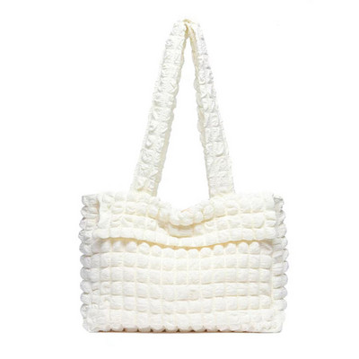 Hylhexyr nailonist kandekott Plisseeritud tepitud mull-puuvillast käekott Kerged, lihtsad suure mahuga õlakottid