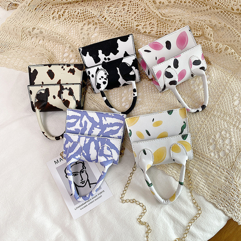 SCOFY FASHION Cow Print Mini Crossbody kotid naistele Elegantne käekott ja rahakott Luksuslik kõrge disainiga lilleline väike õlakott