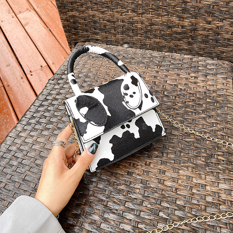 SCOFY FASHION Cow Print Mini Crossbody kotid naistele Elegantne käekott ja rahakott Luksuslik kõrge disainiga lilleline väike õlakott
