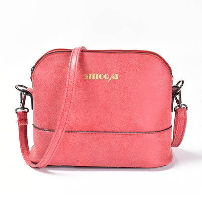 SMOOZA New Fashion Γυναικείες τσάντες Messenger Scrub Τσάντα με κοχύλι Nubuck Δερμάτινες μικρές τσάντες χιαστί Over The Shoulder Γυναικεία τσάντα