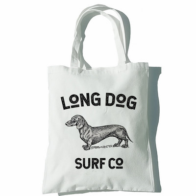 Taks Naljakas Naiste Käekotid Õlakotid Vabaaja ostlemine Tüdrukud Koer Loom Must Käekott Naiste Elegantne lõuendist kott