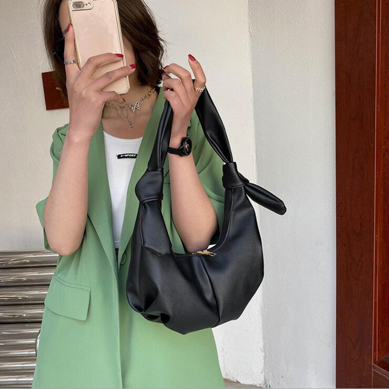 Geantă de umăr pentru femei, stil nou, din piele PU, genți de subrat pentru femei, genți de mână solide, geantă de mână pentru doamne de călătorie