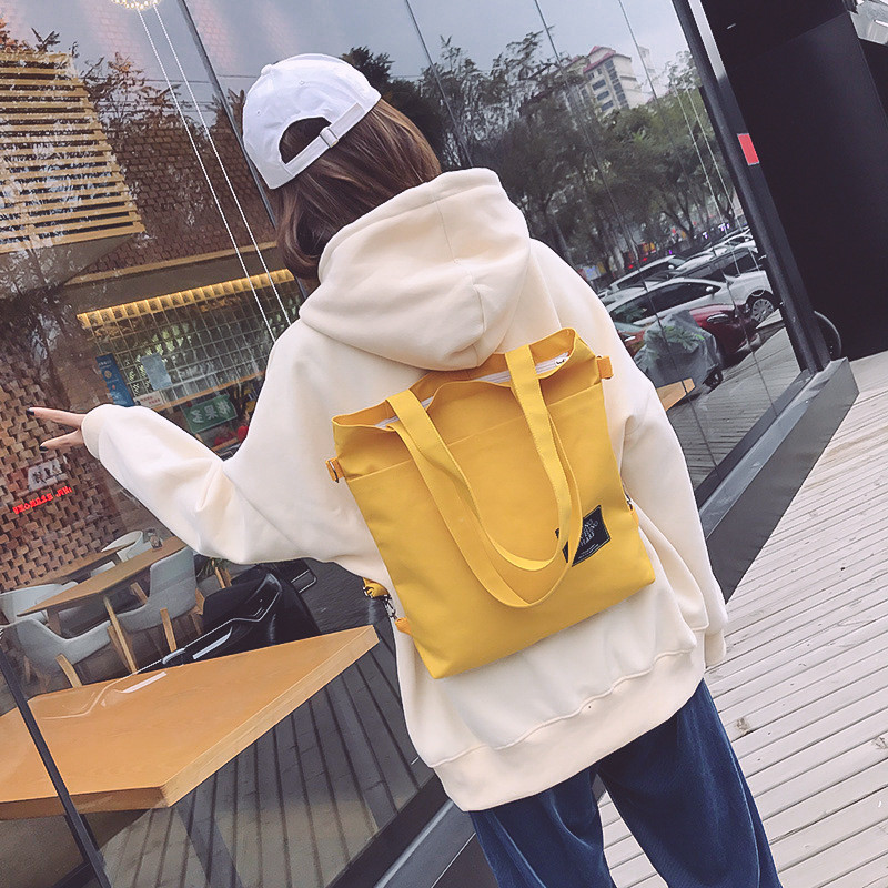 Geantă de umăr pentru femei, de mare capacitate, ocazional, genți de mână pentru femei, rucsac de școală din pânză, geantă de cumpărături pentru femei.