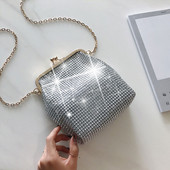 Chain Straw Kiss Lock Shell Naiste käekotid Vintage disainkott Naiste õlakott tasuta kohaletoimetamine