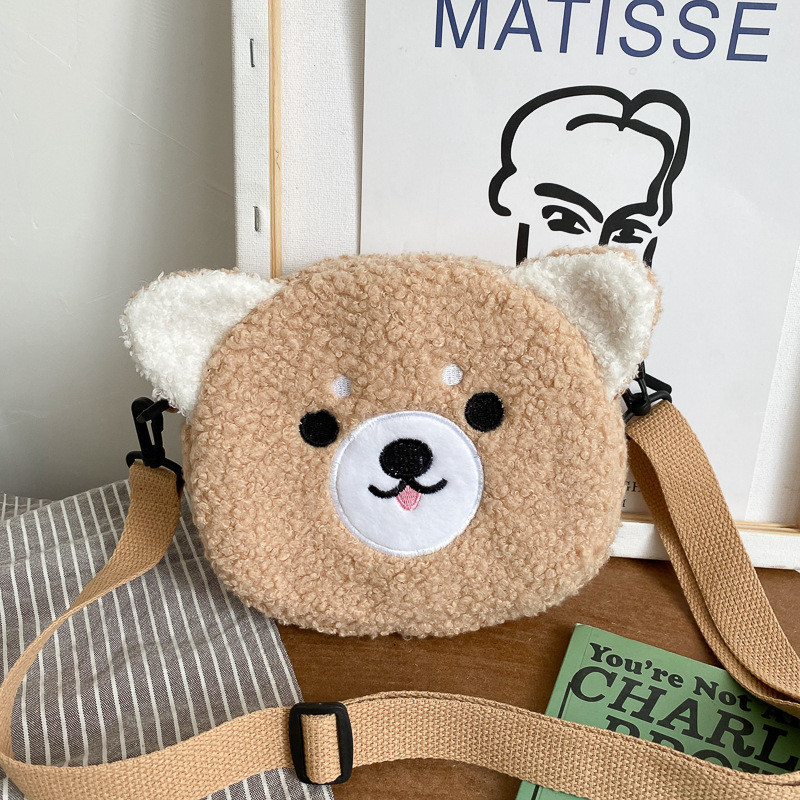 Jaapani stiilis Kawaii kott naiste multifilmi plüüsist õlakott naistele 2022 Uus Crossbody kott väike telefon ja rahakott Bolsa Feminina