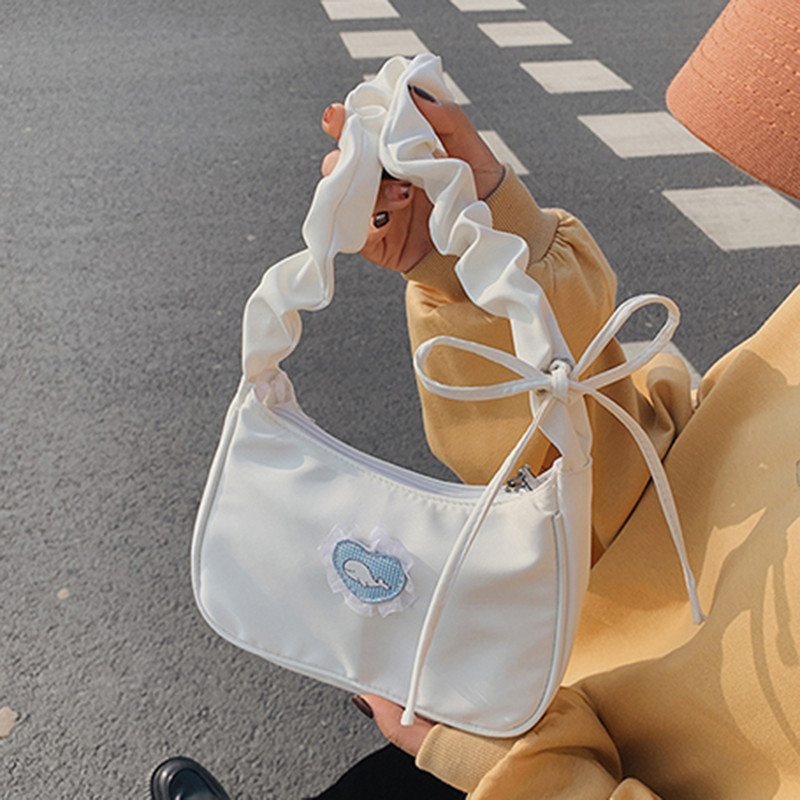 Naiste õlakotid Vintage südamemustriga trükitud kaenlaaluste kott naistele lukuga vabaaja armsad pelmeenist kotid naiste lõuendist käekott