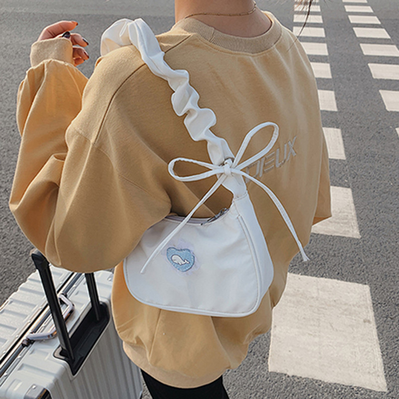 Naiste õlakotid Vintage südamemustriga trükitud kaenlaaluste kott naistele lukuga vabaaja armsad pelmeenist kotid naiste lõuendist käekott