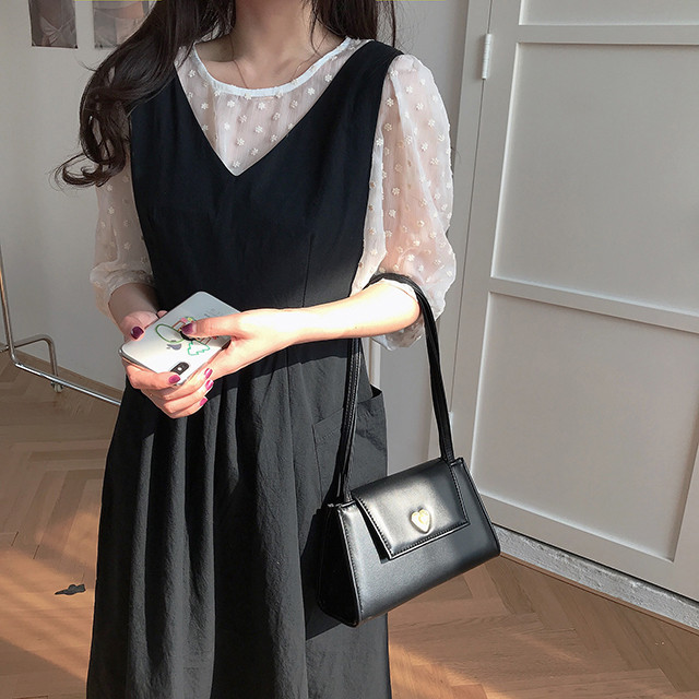 Vintage PU-nahast naiste kaenlaaluste kott Moekujundusega naiste õlakott Lihtsa disainiga kaasaskantavad naiste käekotid