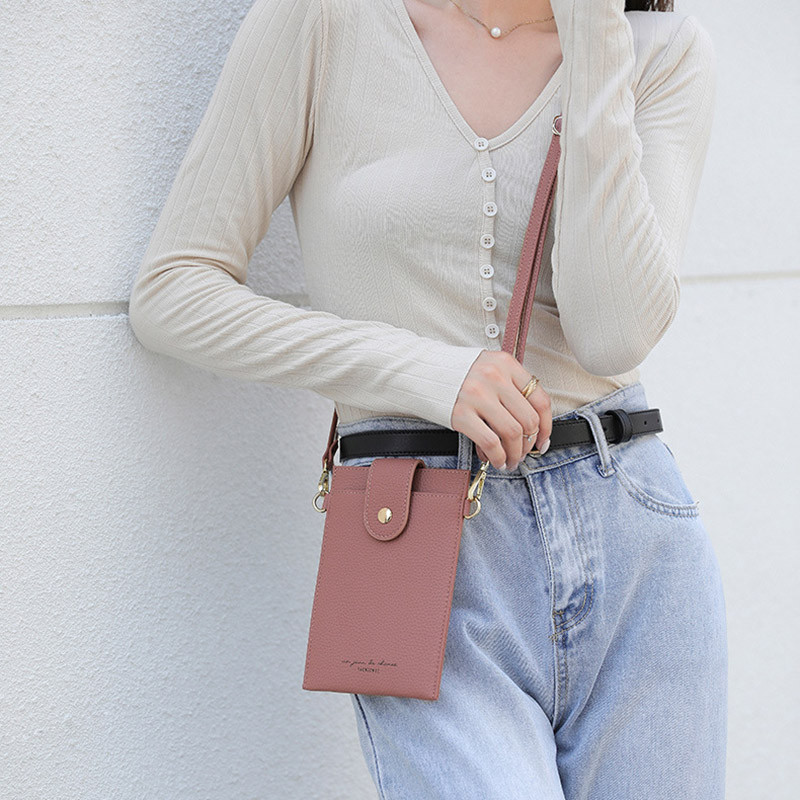 Geantă subțire de designer de modă pentru femei, geantă mică de umăr pentru doamne, buzunar pentru telefonul mobil, mini geantă crossbody, posetă pentru carduri pentru femei