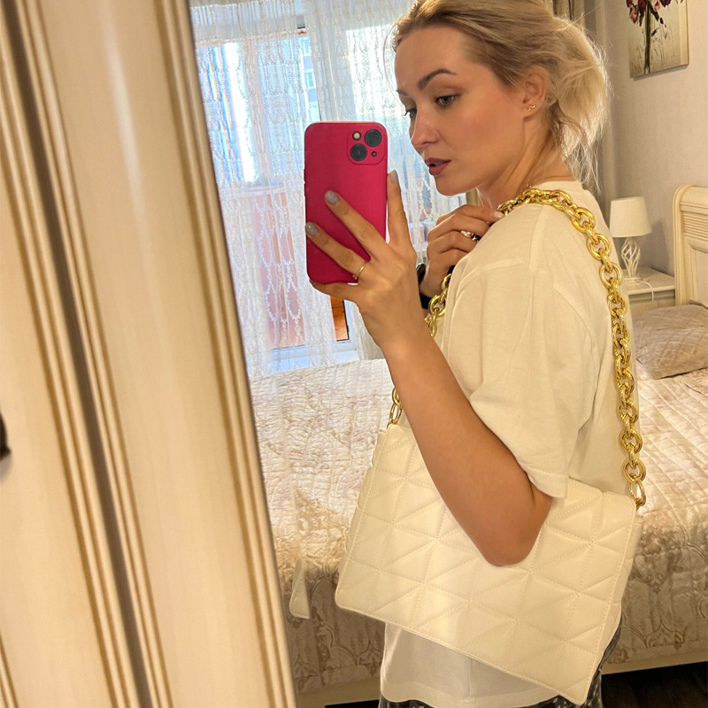 ZA tepitud kott kaubamärgiga luksuslik disainer naiste õlakotid paksu ketti kandilised rahakotid 2023 ülemised käekott Sidurikotid bolso mujer