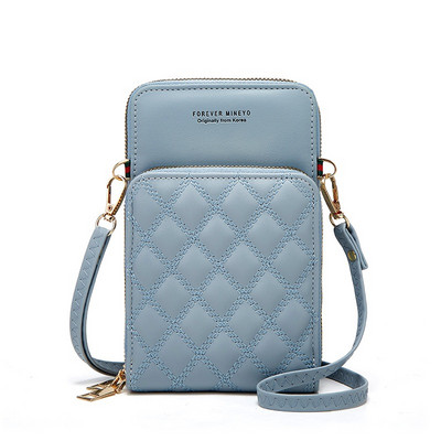 Buylor Diamond Lattice mobiiltelefonide kotid naiste pehmest nahast naiste kott Rahakott Suure mahutavusega naiste õlakott