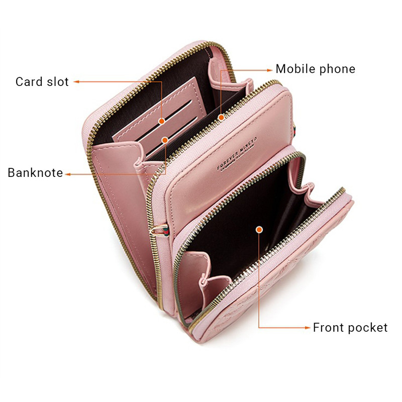 Buylor Diamond Lattice mobiiltelefonide kotid naiste pehmest nahast naiste kott Rahakott Suure mahutavusega naiste õlakott