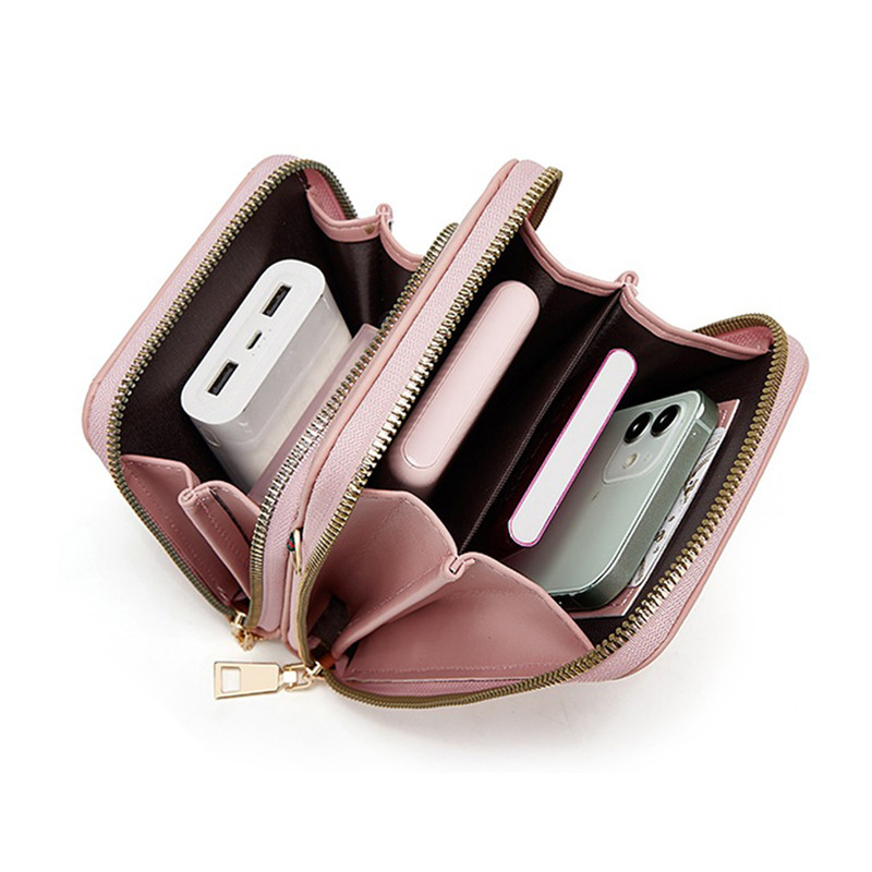 Buylor Diamond Lattice mobiiltelefonide kotid naiste pehmest nahast naiste kott Rahakott Suure mahutavusega naiste õlakott