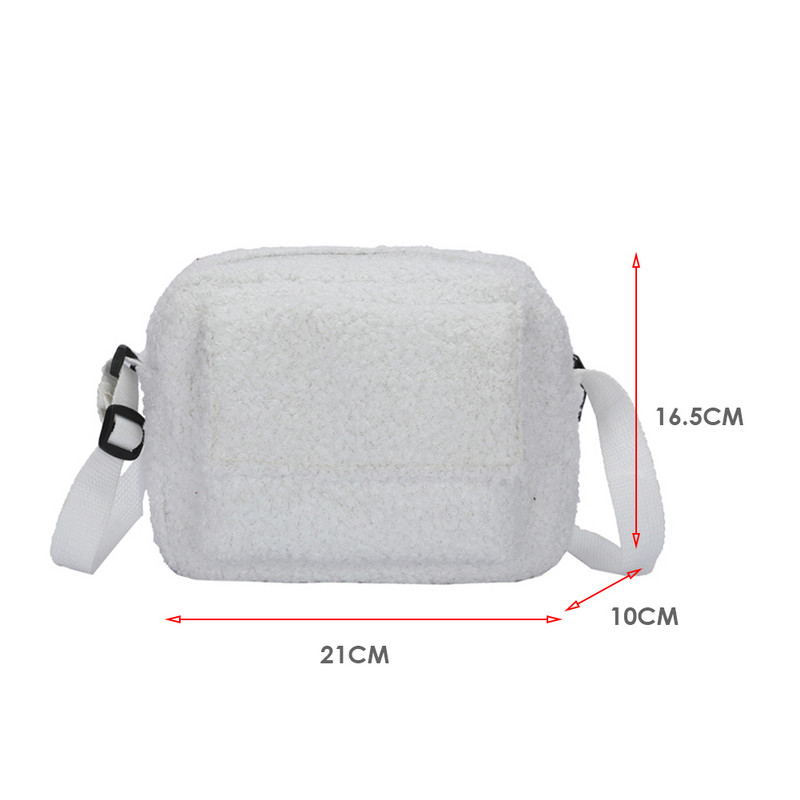 Moodsad õlakotid, naiste vintage lambavillane ühevärviline väike ketiga ristkorpuse kott reisiostudeks