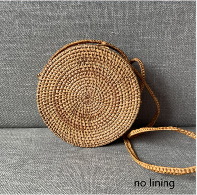 2022 INS Δημοφιλείς γυναικείες χειροποίητες στρογγυλή τσάντα ώμου παραλίας Bali Circle ψάθινες τσάντες καλοκαιρινές υφαντές τσάντες από ρατάν Γυναικεία τσάντα αγγελιοφόρου