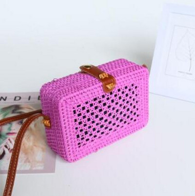 2022 INS Δημοφιλείς γυναικείες χειροποίητες στρογγυλή τσάντα ώμου παραλίας Bali Circle ψάθινες τσάντες καλοκαιρινές υφαντές τσάντες από ρατάν Γυναικεία τσάντα αγγελιοφόρου