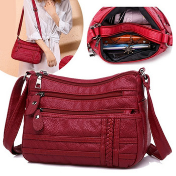 2023 Дамска чанта през рамо Кожени луксозни чанти Дамски чанти Дизайнерска чанта през рамо през рамо Дамска модна дамска чанта за дами