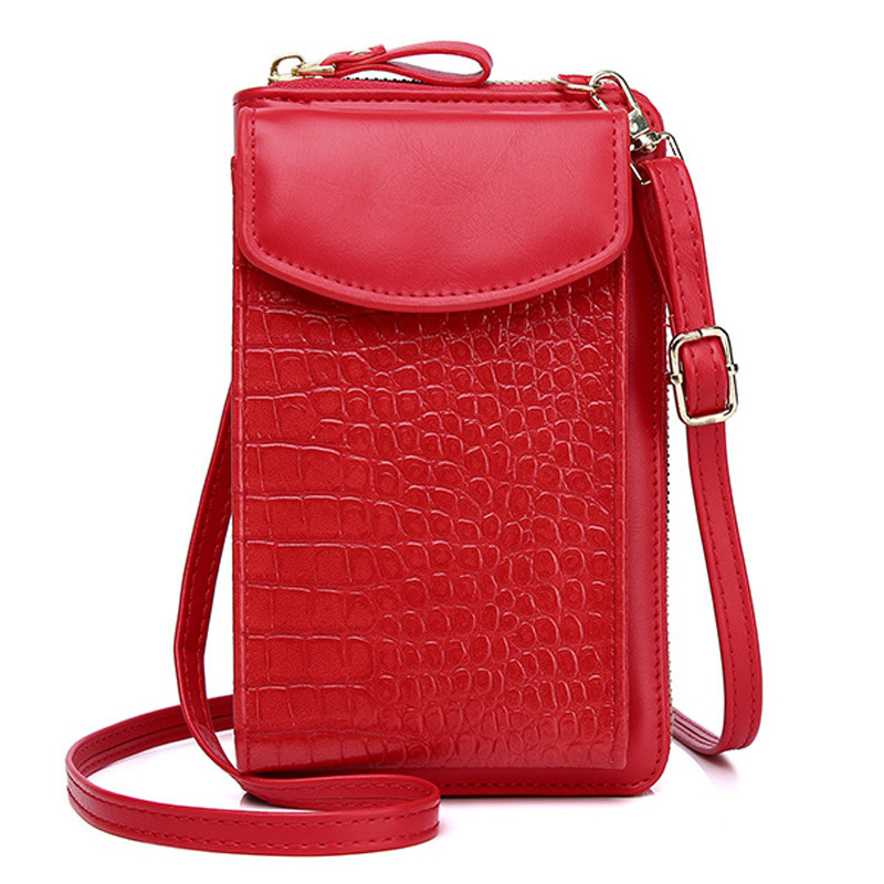 Γυναικείες τσάντες Τσάντες ώμου Γυναικείες τσάντες Πορτοφόλι Τσάντες Κάρτα Τσάντες Messenger Τσάντα Κροκόδειλος Μοτίβο κέρματος Πορτοφόλι κινητού τηλεφώνου Τσάντα τσάντα