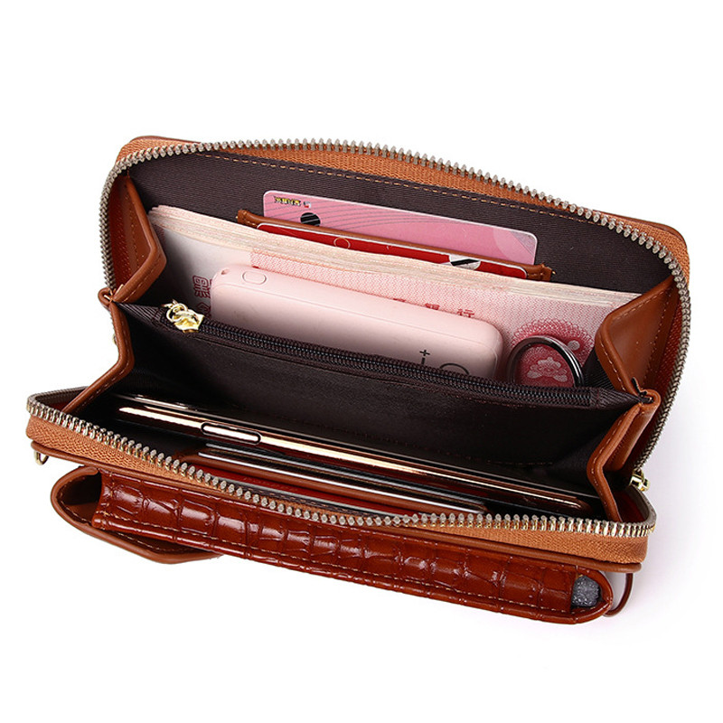 Γυναικείες τσάντες Τσάντες ώμου Γυναικείες τσάντες Πορτοφόλι Τσάντες Κάρτα Τσάντες Messenger Τσάντα Κροκόδειλος Μοτίβο κέρματος Πορτοφόλι κινητού τηλεφώνου Τσάντα τσάντα