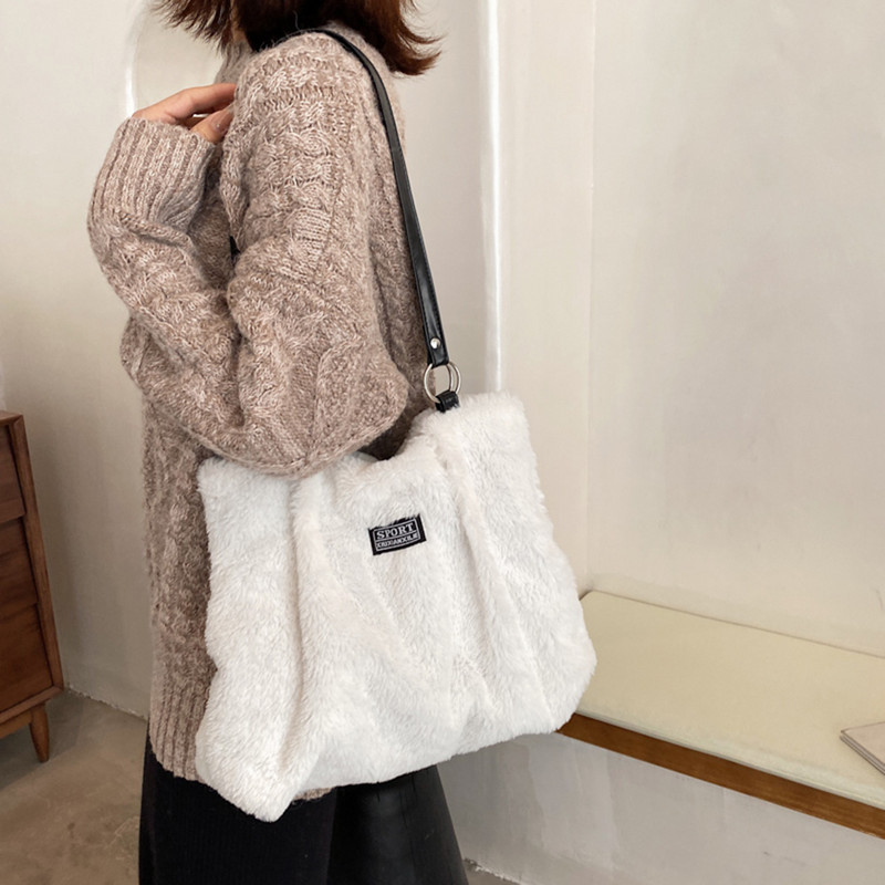 Talvine vintage sebra triibud Lehma mustriga print Palus õlakott Naiste vabaaja suure mahutavusega ostukotid Kunstkarusnahast käekotid