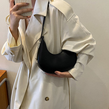 Πολυτελής Νέα Half-Moon τσάντα για γυναίκες PU Δερμάτινη τσάντα μασχάλης μόδας στυλ ώμου Τσάντα χιαστί Designer Gilrs Τσάντα μασχάλης