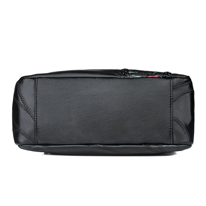 Moteriškas gėlėmis margintas PU odinis kryžminio kūno krepšys 2021 m. didelės talpos kelių kišenių pečių krepšys Moteriškas retro PU rankinės kelioniniai krepšiai