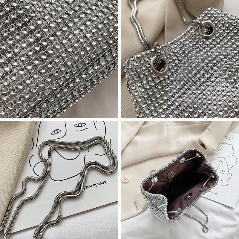 JIEROTYX, la modă de lux, la modă, genți crossbody pentru femei, genți de umăr cu diamante rafinate pentru femei, genți la modă, genți de mână pentru femei, 2020