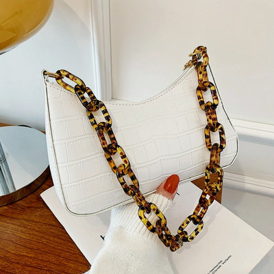 Krokodillimustriga PU-nahast käekotid 2022 Naiste õlakott Moodne naiste kaenlaaukott Retro vabaaja naiste kandekott, väike sidur