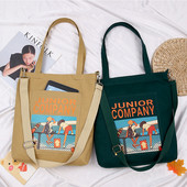 Moekas õlakott naistele 2023. aasta tüdrukute vabaaja ostlejate disainerkäekott Multifilm Anime trükkimine Crossbody lõuendist kandekotid