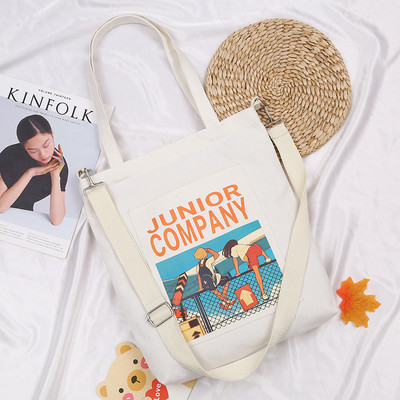 Moekas õlakott naistele 2023. aasta tüdrukute vabaaja ostlejate disainerkäekott Multifilm Anime trükkimine Crossbody lõuendist kandekotid