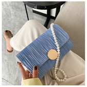 Mood Peen ostukott Retro vabaaja naiste kandekotid Õlakotid Naiste nahast ühevärviline kettkäekott naistele 20