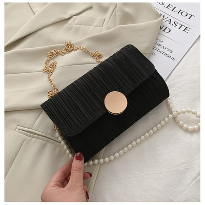 Mood Peen ostukott Retro vabaaja naiste kandekotid Õlakotid Naiste nahast ühevärviline kettkäekott naistele 20