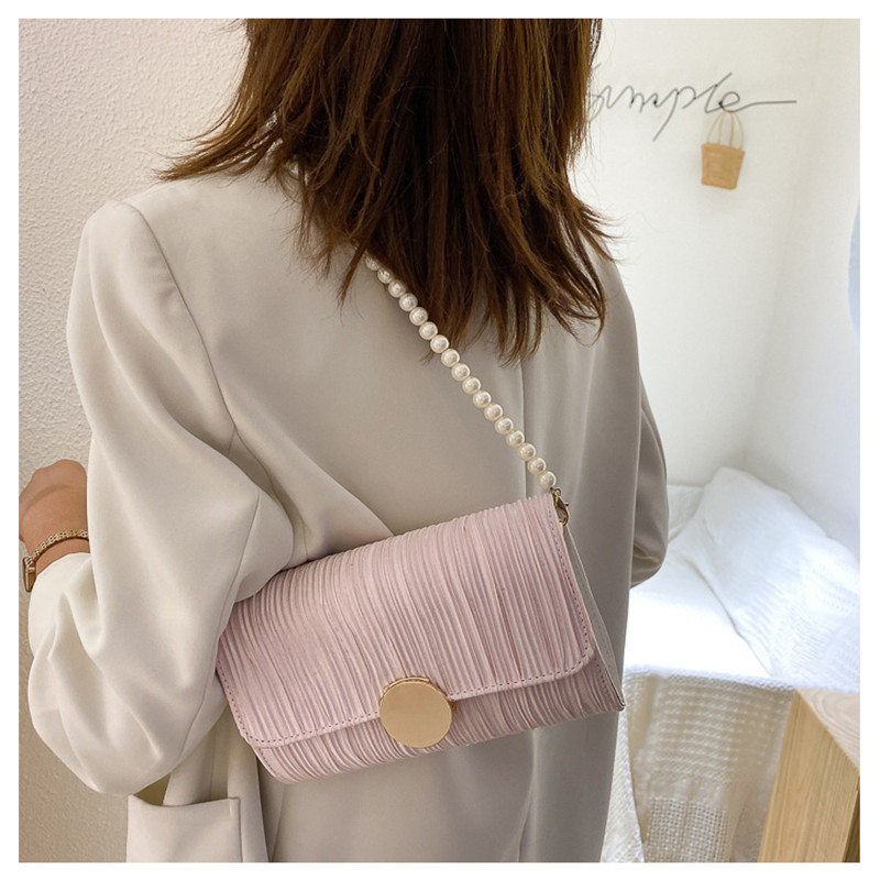 Mood Peen ostukott Retro vabaaja naiste kandekotid Õlakotid Naiste nahast ühevärviline kettkäekott naistele 20