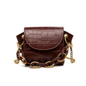 Mini kott naiste kott 2021 uus lihtne ja mitmekülgne väike kott crossbody kott kett tiib kott tide nahast