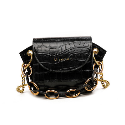 Mini kott naiste kott 2021 uus lihtne ja mitmekülgne väike kott crossbody kott kett tiib kott tide nahast