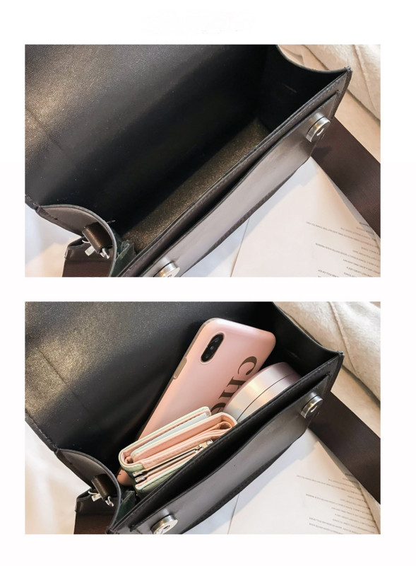 Väikesed klapiga põikõlakotid naistele Pu-nahast naistekott Totes Solid casual naiste käekott Ruudukujulised reisikäekotid