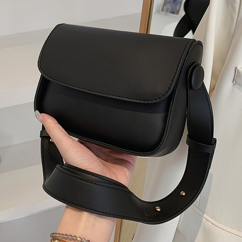 Genți Messenger pentru femei Geantă de mână mică, pătrată, din piele, de culoare solidă, cu buzunar cu clapetă