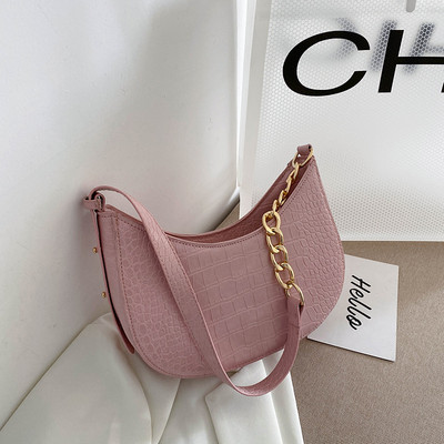 Model de aligator, în formă de găluște, geantă pentru subsuoară, geantă de mână cu design francez, stil concis, geantă de mână pentru femei, geantă de umăr femei