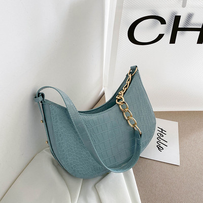 Model de aligator, în formă de găluște, geantă pentru subsuoară, geantă de mână cu design francez, stil concis, geantă de mână pentru femei, geantă de umăr femei