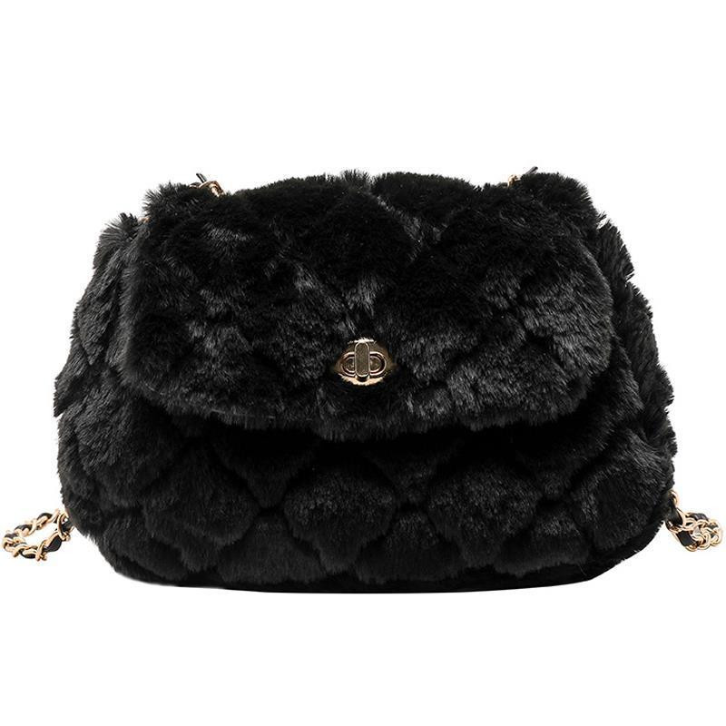 Ανοιξιάτικη και καλοκαιρινή τριχωτή μικρή τσάντα γυναικεία τσάντα 2022 καλοκαίρι νέα μοντέρνα all-match τσάντα αγγελιοφόρου μόδας τσάντα αλυσίδας με αλυσίδα