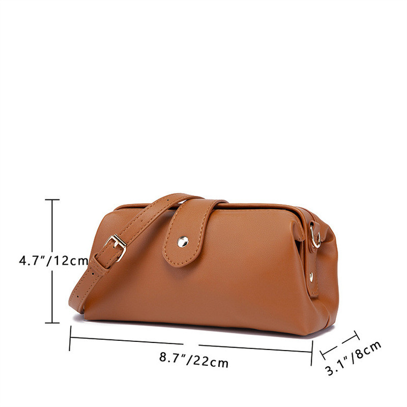 ashion Ručno izrađena ženska torba Pune kožne torbe na rame za žene Dizajner Ženska doktorska torba Trend Crossbody Bolso Mujer
