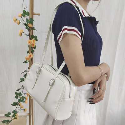 Moodsad naiste õlakotid PU-nahast ühevärvilised käekotid Naiste tõmblukk, suur mahutavus, igapäevane tüdrukute väike rahakott Uus saabumine 2023