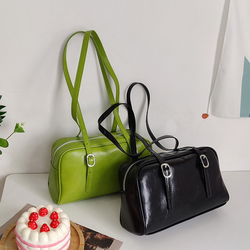 Moodsad naiste õlakotid PU-nahast ühevärvilised käekotid Naiste tõmblukk, suur mahutavus, igapäevane tüdrukute väike rahakott Uus saabumine 2023